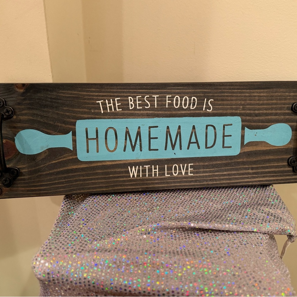 Homemade with Love Wooden Sign
